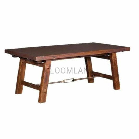 72 -106" Rustic Solid Wood Extendable Dining Table with 2 Leaves Dining Tables Sideboards and Things By Sunny D
