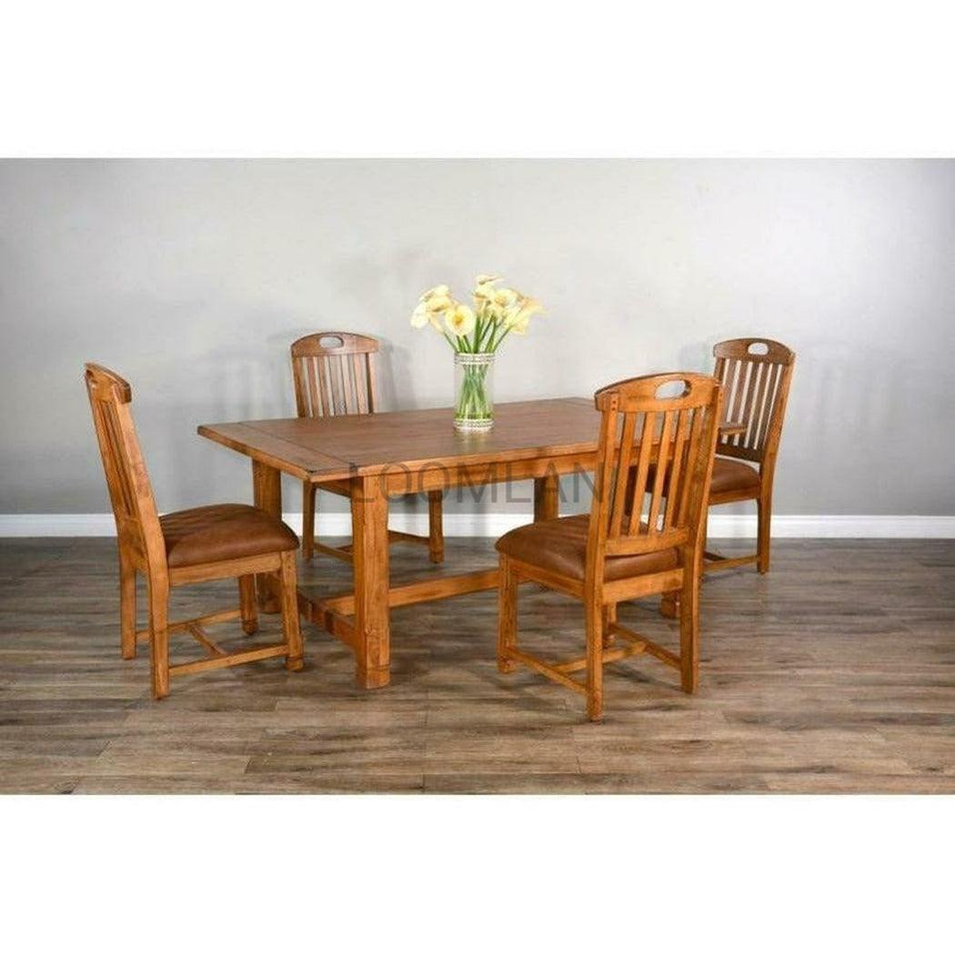 72-96" Solid Wood Black Extendable Dining Table With 2 Leaves Dining Tables Sideboards and Things By Sunny D