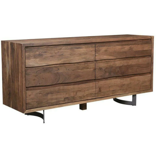 Moe's Home 72 Inch Dresser Smoked Brown Industrial