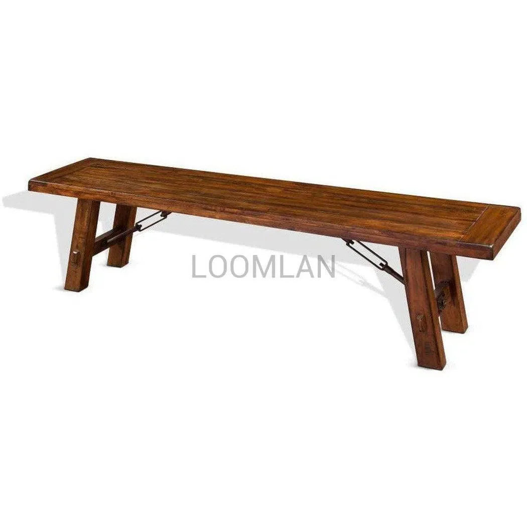 72" Solid Wood Tuscany Dining Bench for Long Dining Table Dining Benches Sideboards and Things By Sunny D