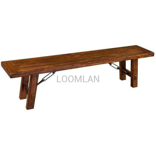 72" Solid Wood Tuscany Dining Bench for Long Dining Table Dining Benches Sideboards and Things By Sunny D