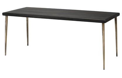 72" Wood Top Metal Base Dining Table for 6 Dining Tables Sideboards and Things By Jamie Young