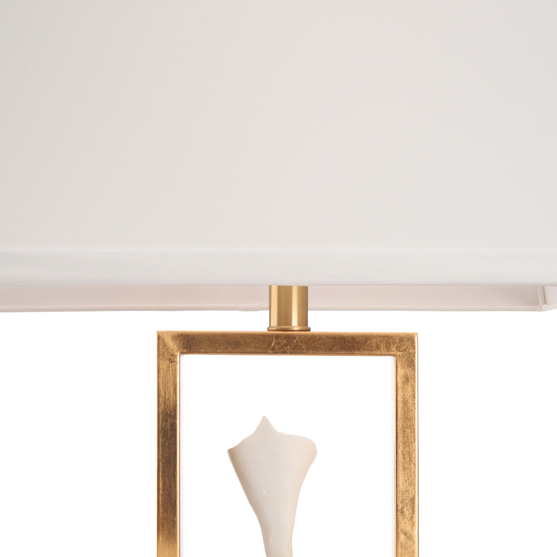 Chelsea House Cain Calla Lily Metal Golden Table Lamp