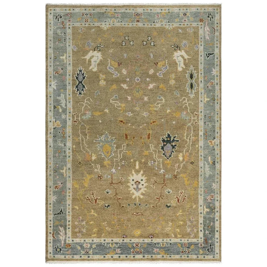 Cohu Floral Tan Large Area Rugs For Living Room