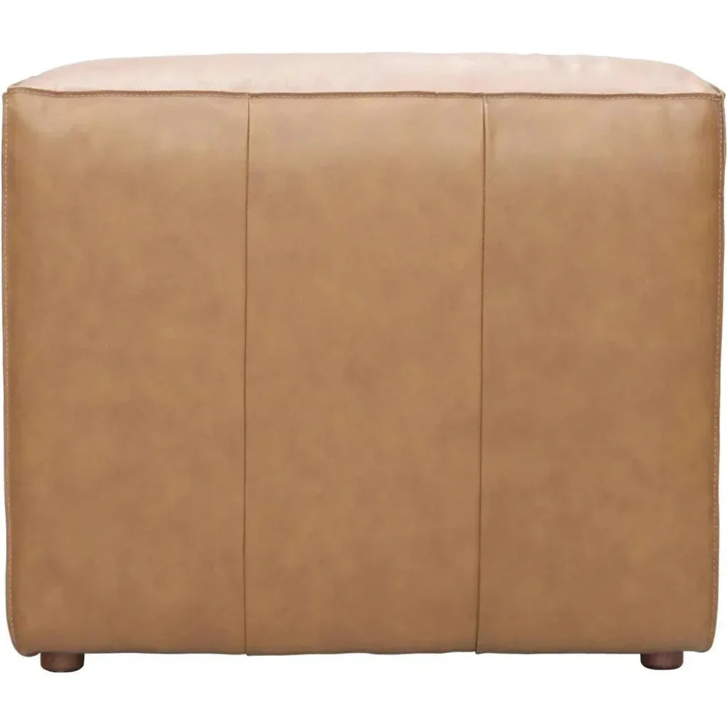 Form Tan Modular Leather Slipper Chair Modular Unit -- view 5