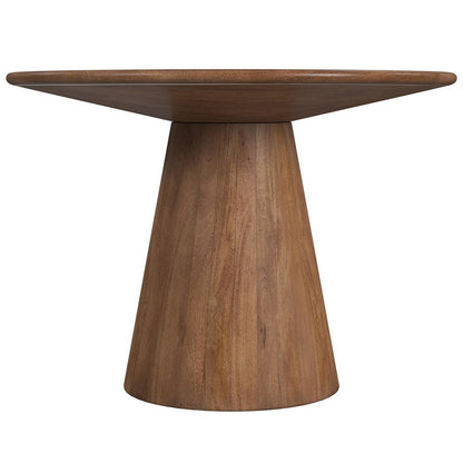 Raynor Mango Wood and Resin Brown Round Dining Table