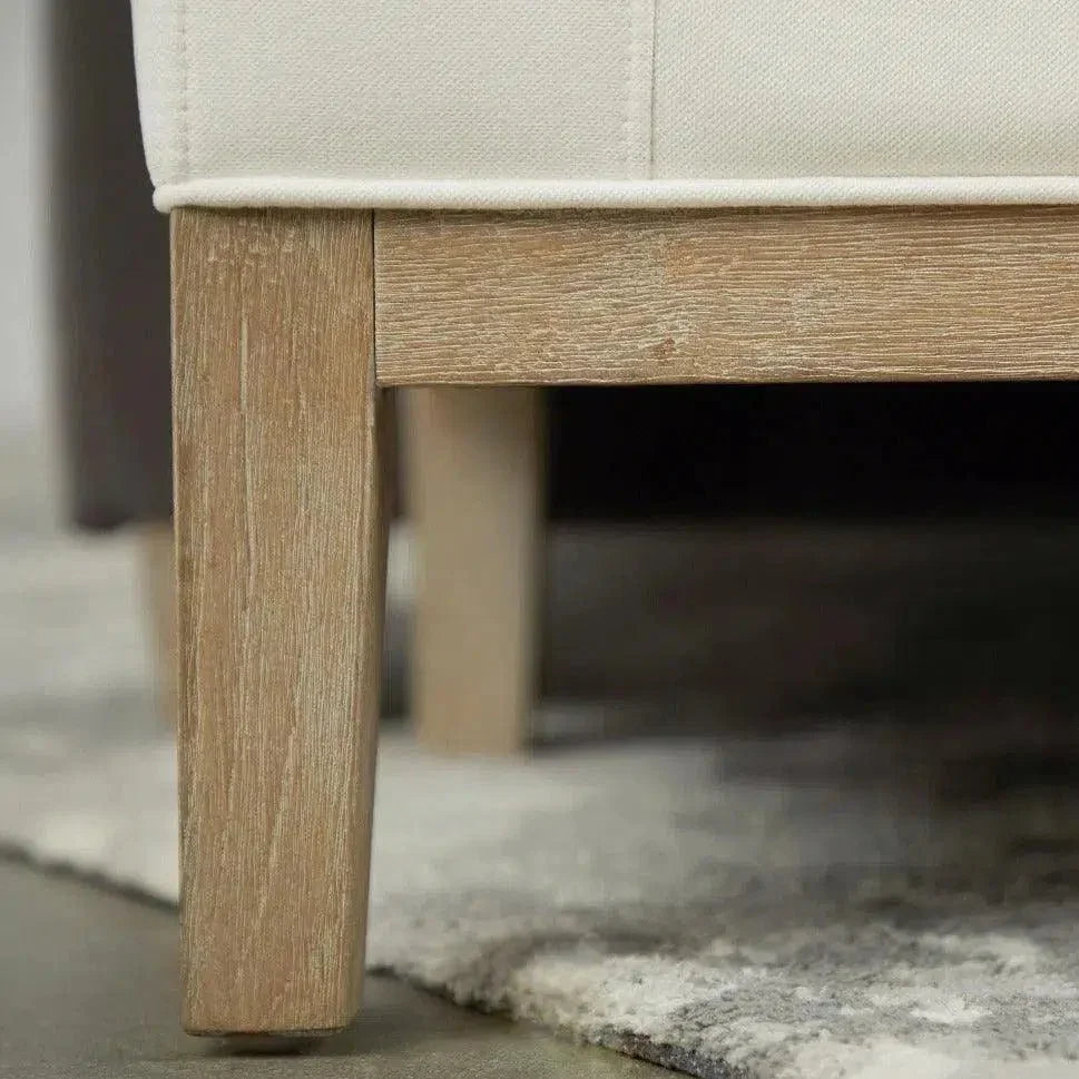 Keaton Bench LiveSmart White Natural Oak -- view 5