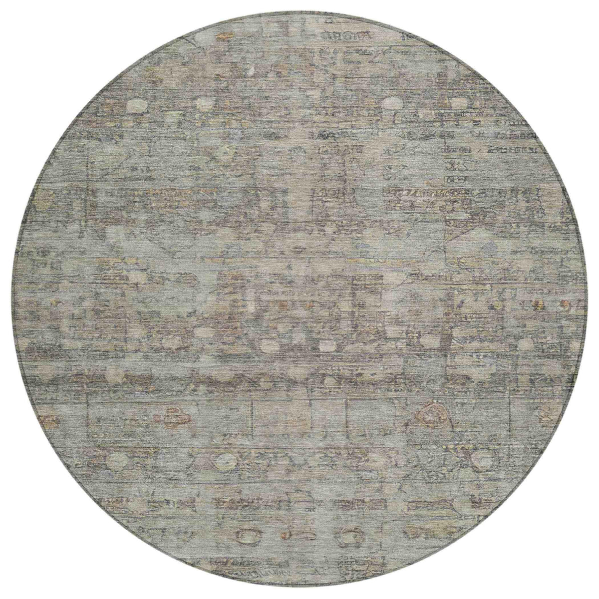 Kaelora Brown Washable Indoor-Outdoor Rug