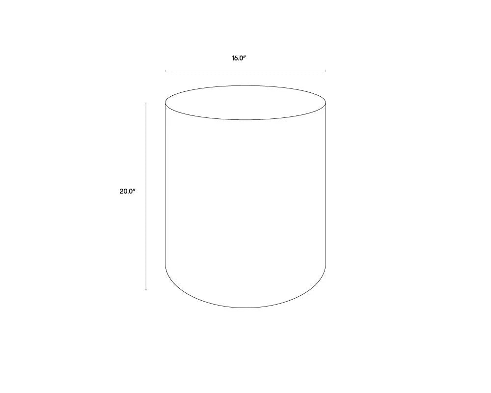 Diaz Outdoor Round End Table