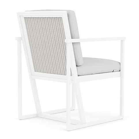 Summit Aluminum Frame Outdoor Dining Armchair-Outdoor Dining Chairs-Lloyd Flanders-Sideboads And Things