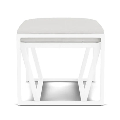 Lloyd Flanders Summit Aluminum Frame Outdoor Ottoman