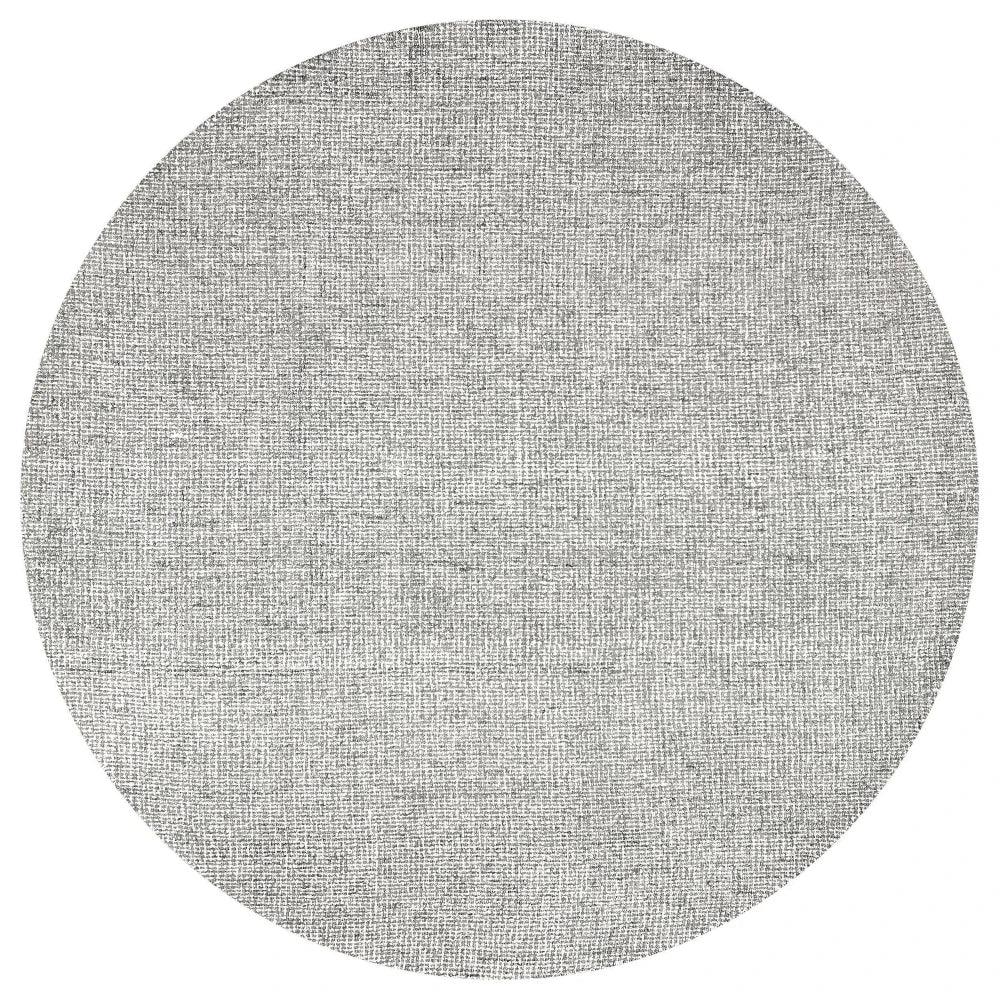 Ceto Gray Round Area Rugs For Dining Room