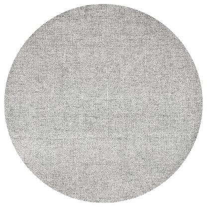 Ceto Gray Round Area Rugs For Dining Room