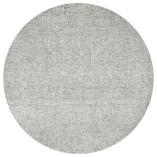 Ceto Gray Round Area Rugs For Dining Room