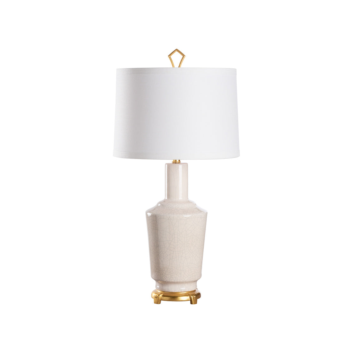 Wildwood Emma White Glazed Ceramic Table Lamp