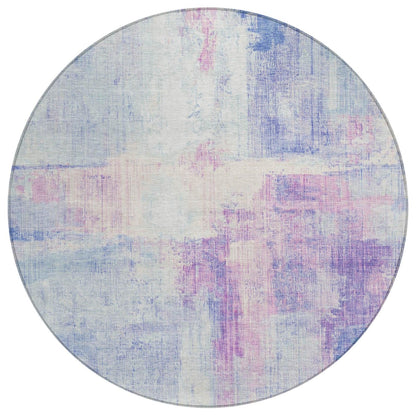 Jaelor Blue Washable Indoor-Outdoor Rug