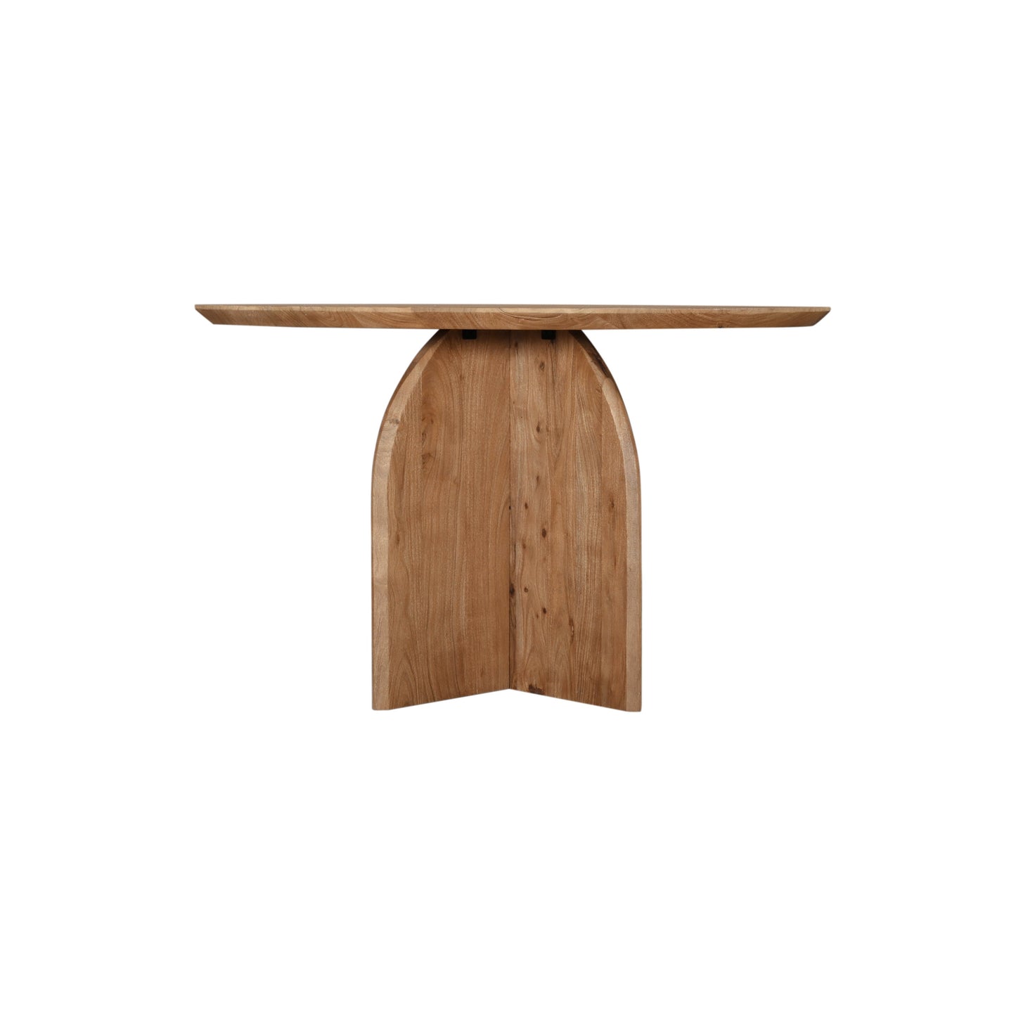 Bartlett Wood Brown Round Dining Table