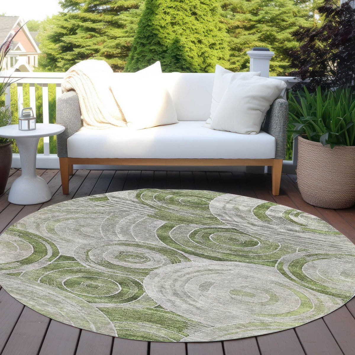 Jaelain Aloe Washable Indoor-Outdoor Rug