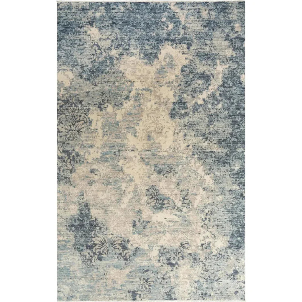 Aura Blue Large Area Rugs For Living Room