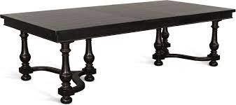 76-112" Large Black Wooden Extendable Dining Table Seats 10 Dining Tables Sideboards and Things By Sunny D