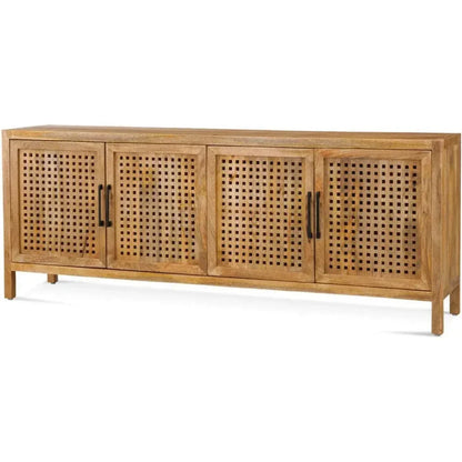 Bassett Mirror 76" Wood Credenza Front Doors