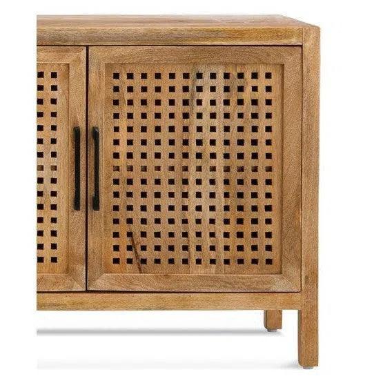 Bassett Mirror 76" Wood Credenza Front Doors