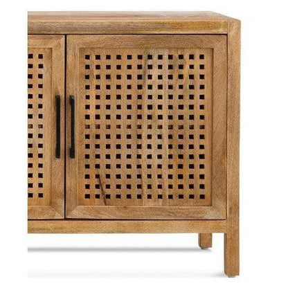 Bassett Mirror 76" Wood Credenza Front Doors