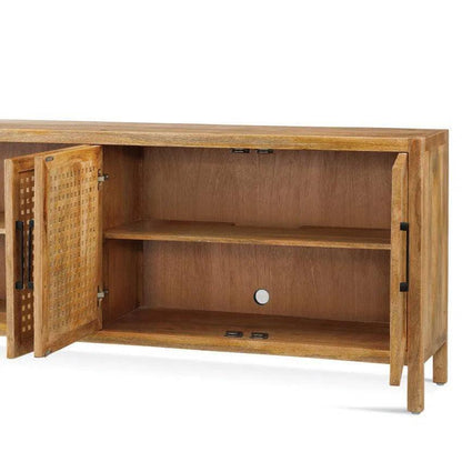 Bassett Mirror 76" Wood Credenza Front Doors