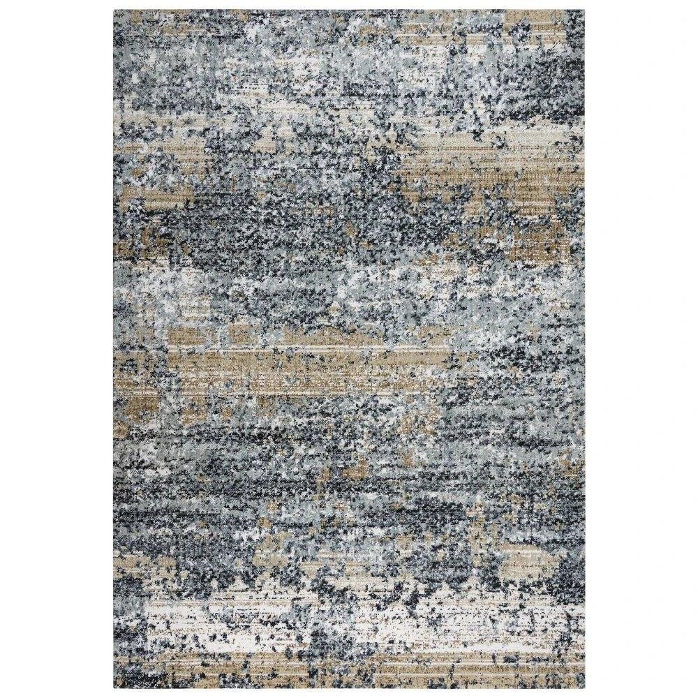 Begg Abstract Gray Large Area Rugs For Living Room
