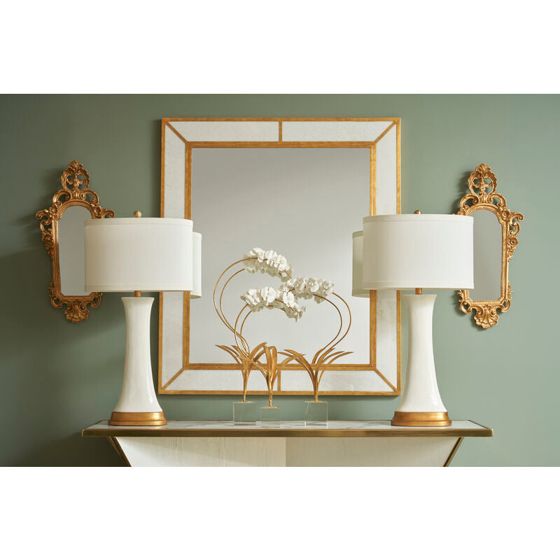 Chelsea House Hopper Gold Accents Smooth Finish Table Lamp