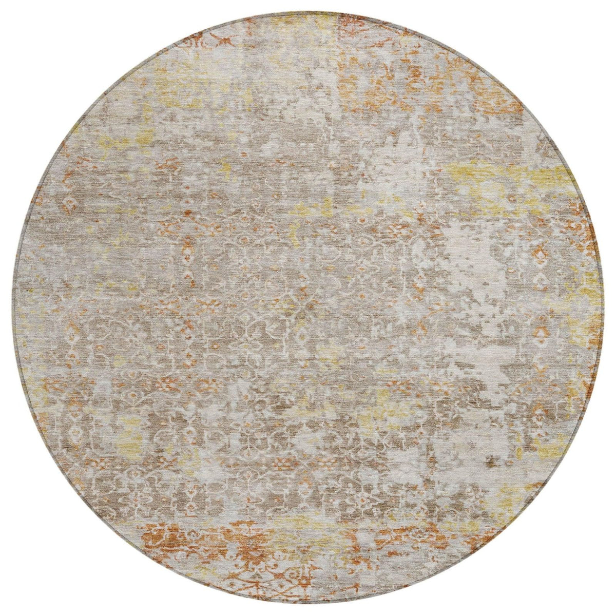 Jaelara Brown Washable Indoor-Outdoor Rug