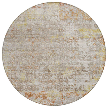 Jaelara Brown Washable Indoor-Outdoor Rug