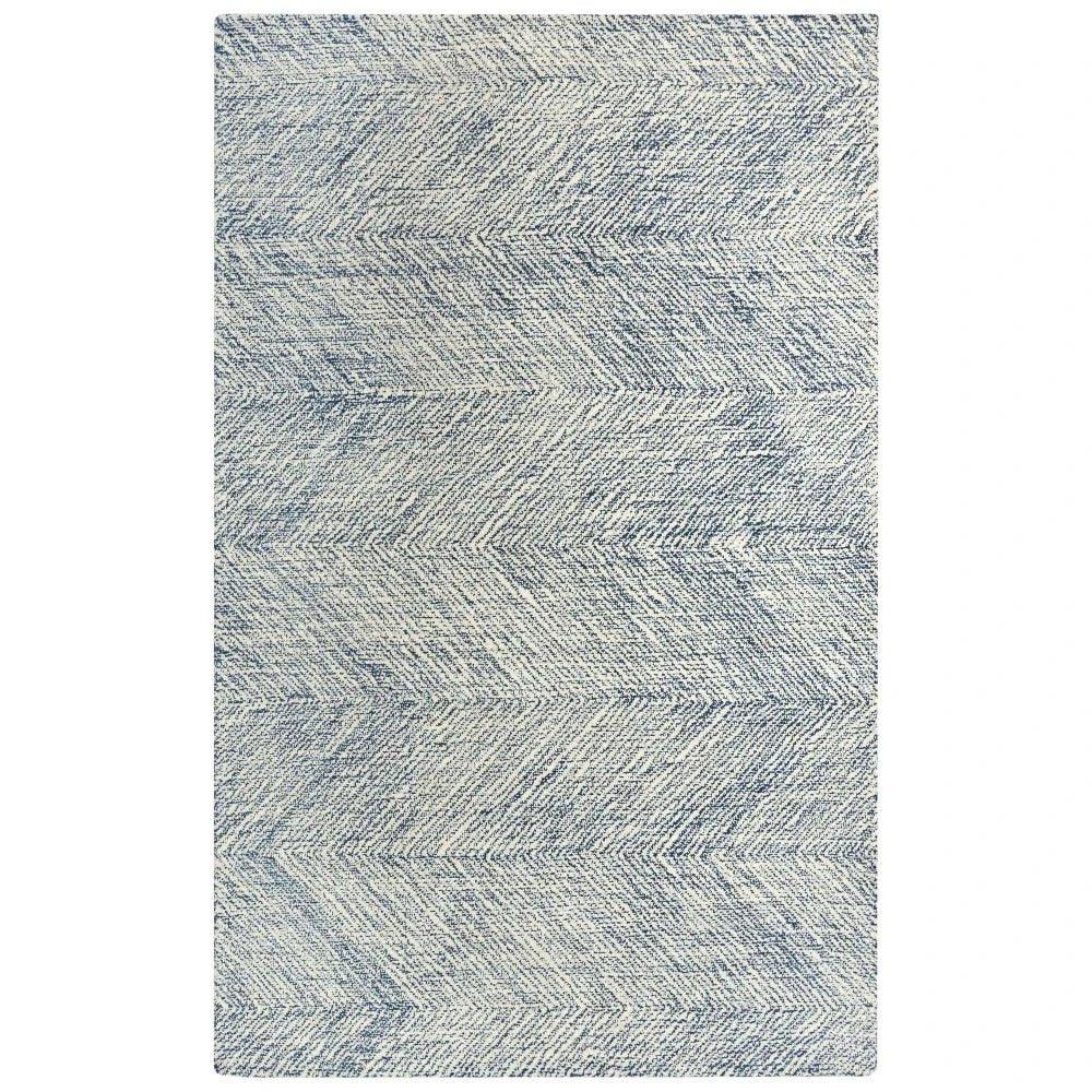 Cacy Chevron Navy Area Rugs For Living Room