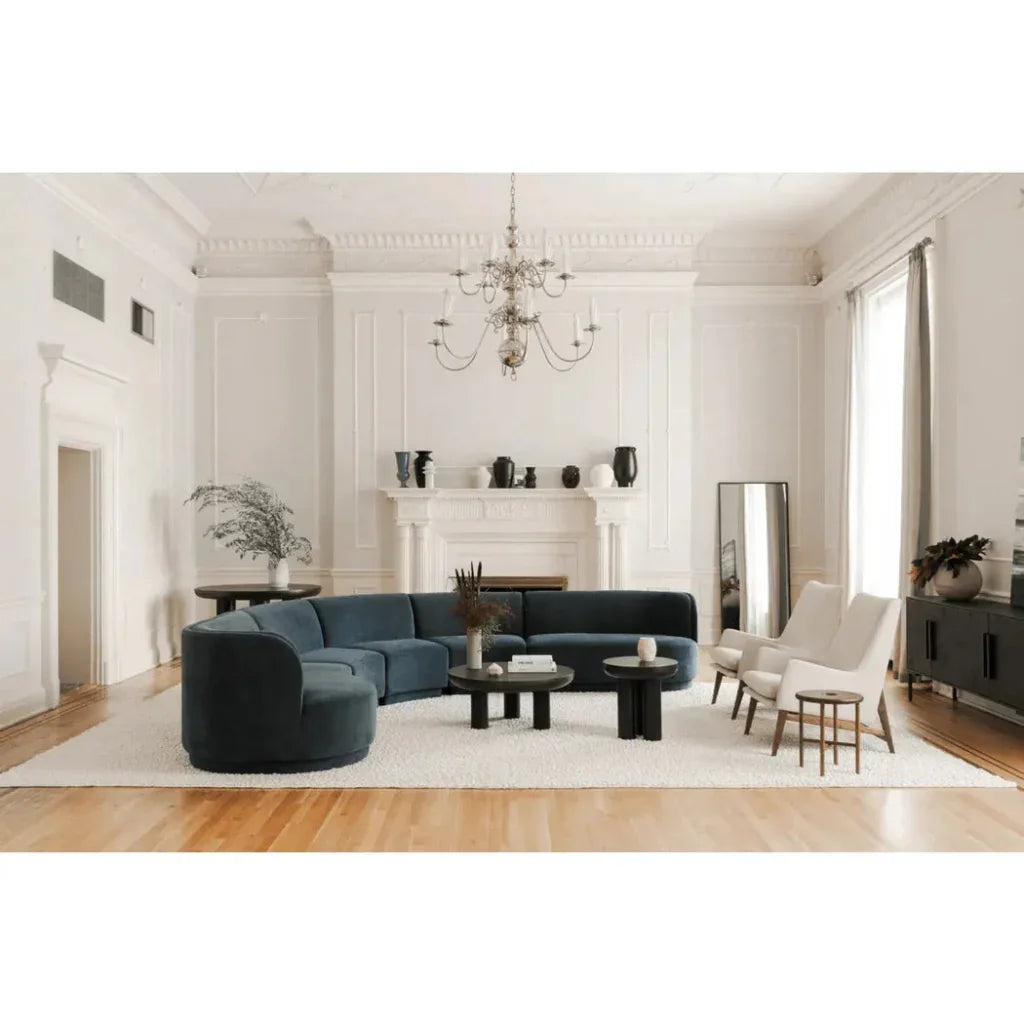 77" Reclaimed Wood Herringbone Black Fishbone Sideboard - LOOMLAN - Moe's Home - Sideboards