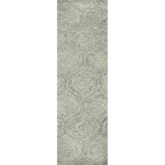 Chil Wool Green Hallway Kitchen Runner Rug