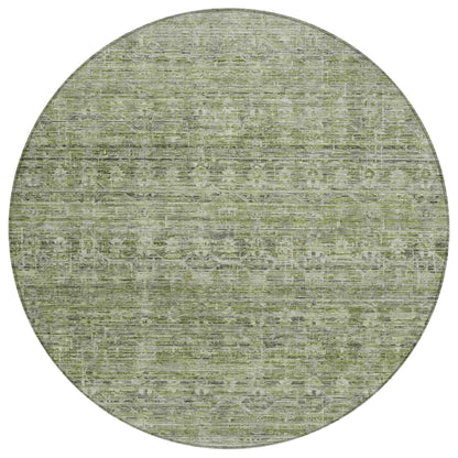 Irion Green Washable Indoor-Outdoor Rug