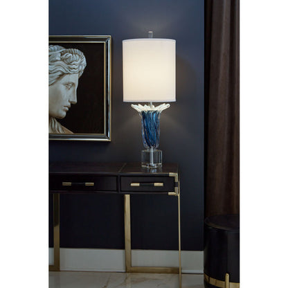 Wildwood Judith Blue Glass Table Lamp