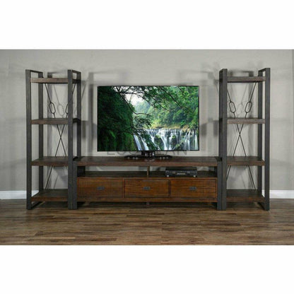 78" TV Stand Media Console Modern Rustic Industrial Cabinet TV Stands & Media Centers Sideboards and Things By Sunny D