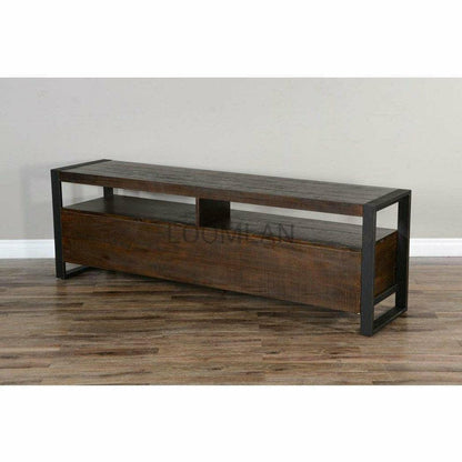 78" TV Stand Media Console Modern Rustic Industrial Cabinet TV Stands & Media Centers Sideboards and Things By Sunny D