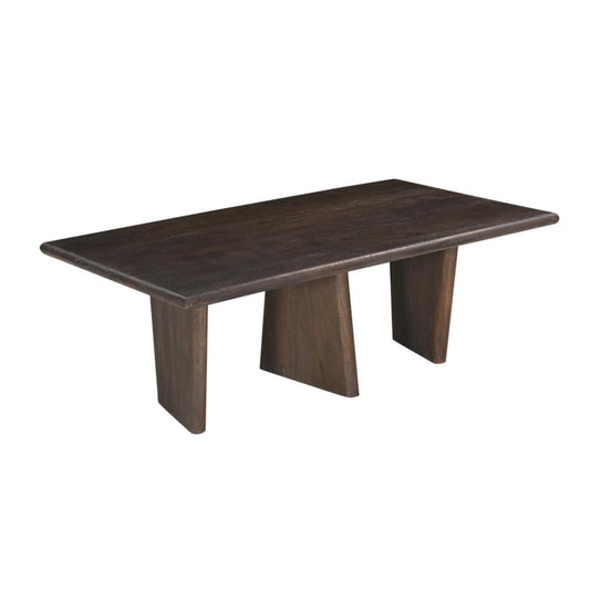 Lasso Wood Brown Rectangular Cocktail Table - Heirloom Quality Wood