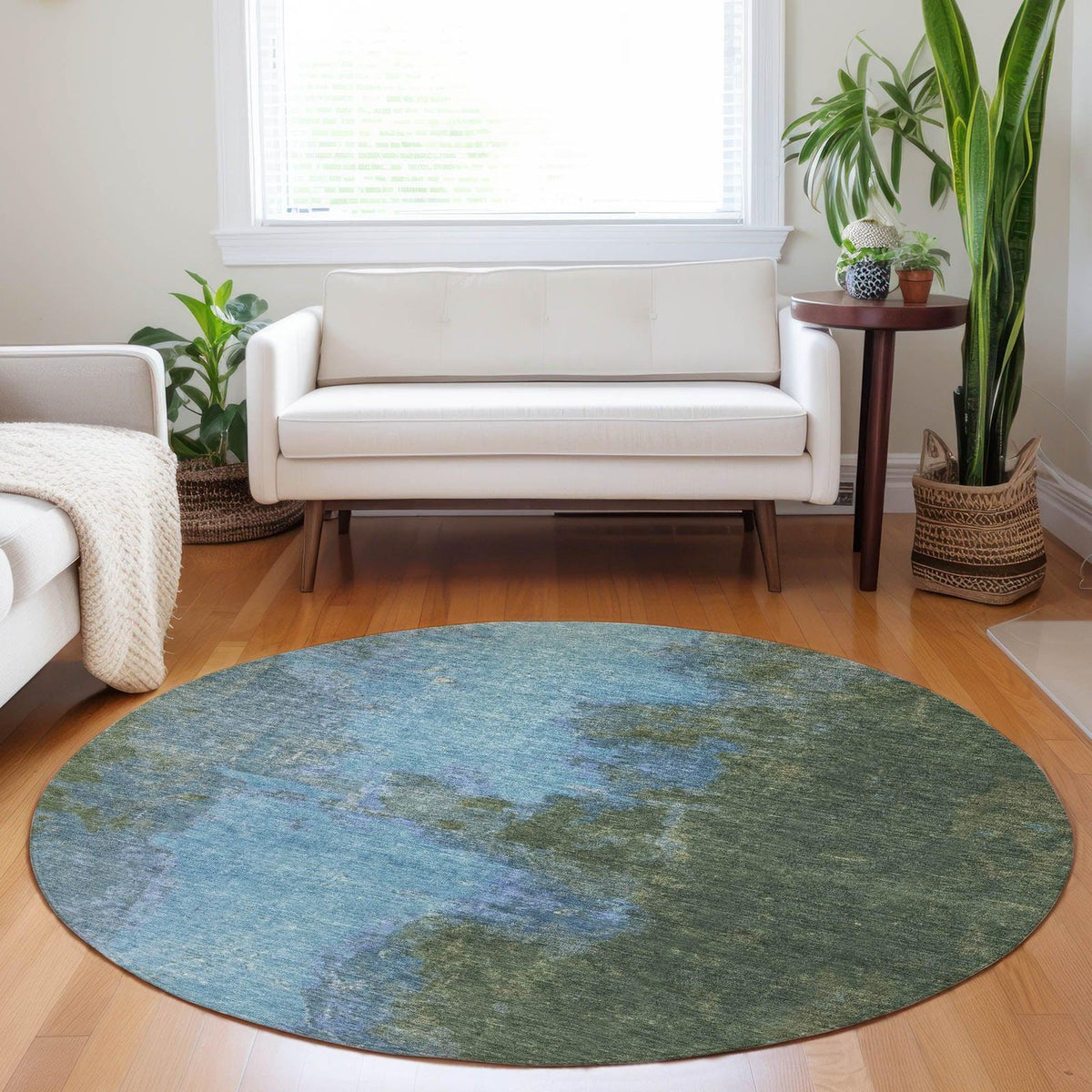 Iriion Cactus Washable Indoor-Outdoor Rug