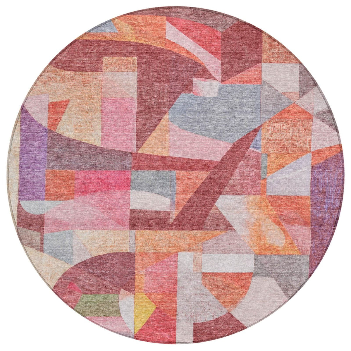 Jaelira Orange Washable Indoor-Outdoor Rug