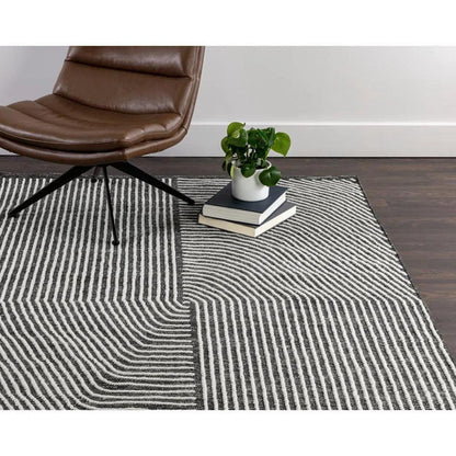 Serene Hand-Woven Cotton Rug -- view 2