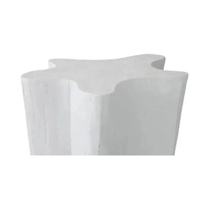 Naka Outdoor Live Edge White Side Table -- view 3