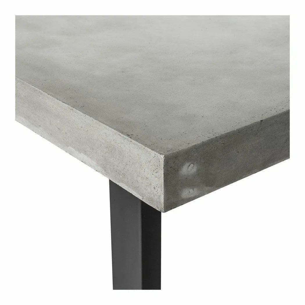 79 Inch Outdoor Dining Table Large Grey Contemporary Outdoor Dining Tables LOOMLAN By Moe's Home