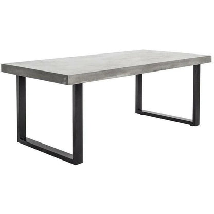 79 Inch Outdoor Dining Table Large Grey Contemporary Outdoor Dining Tables LOOMLAN By Moe's Home