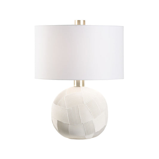 Chelsea House Valencia Matte Finish Geometric Design Table Lamp