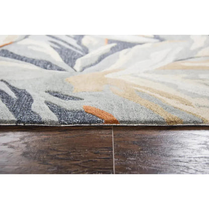 Cang Floral Blue Large Area Rugs For Living Room - LOOMLAN - LOOMLAN - Area Rugs