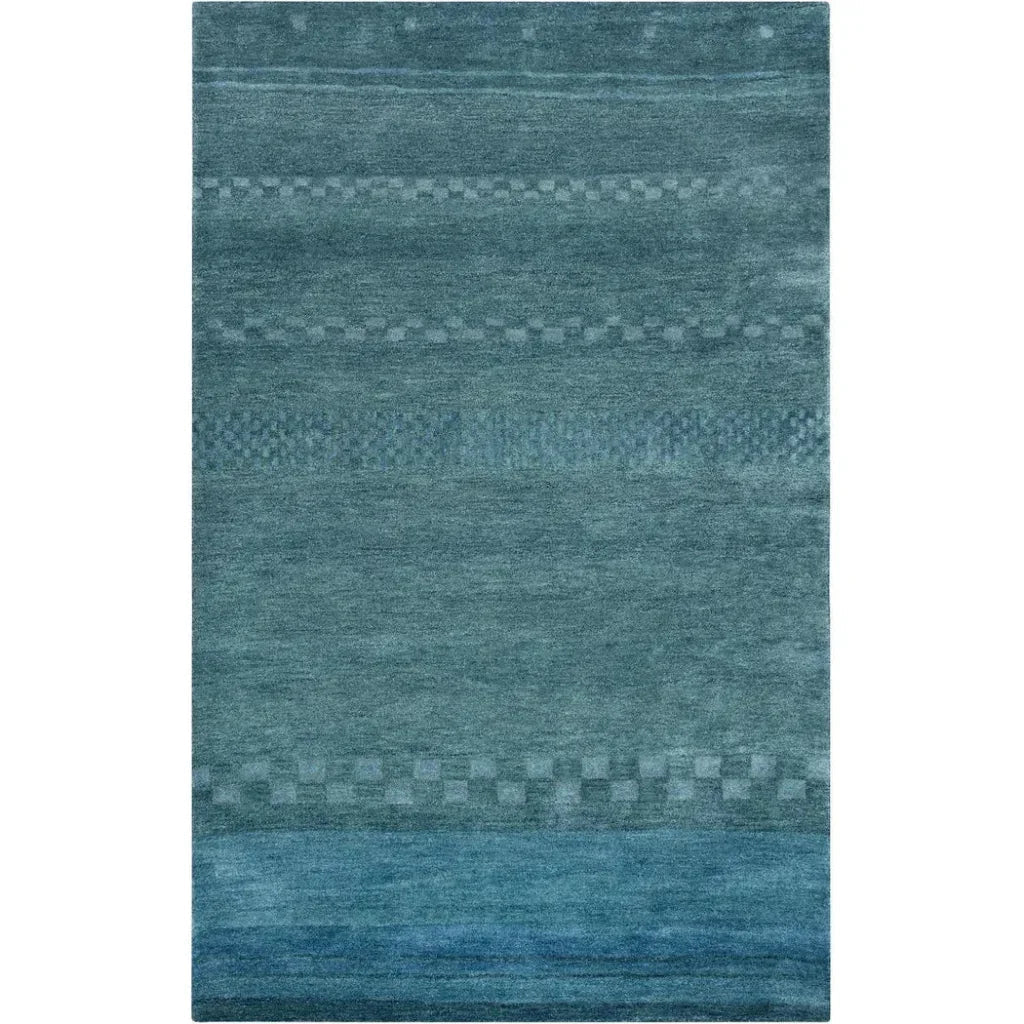 Bush Wool Blue Hallway Kitchen Runner Rug - LOOMLAN - LOOMLAN - Area Rugs