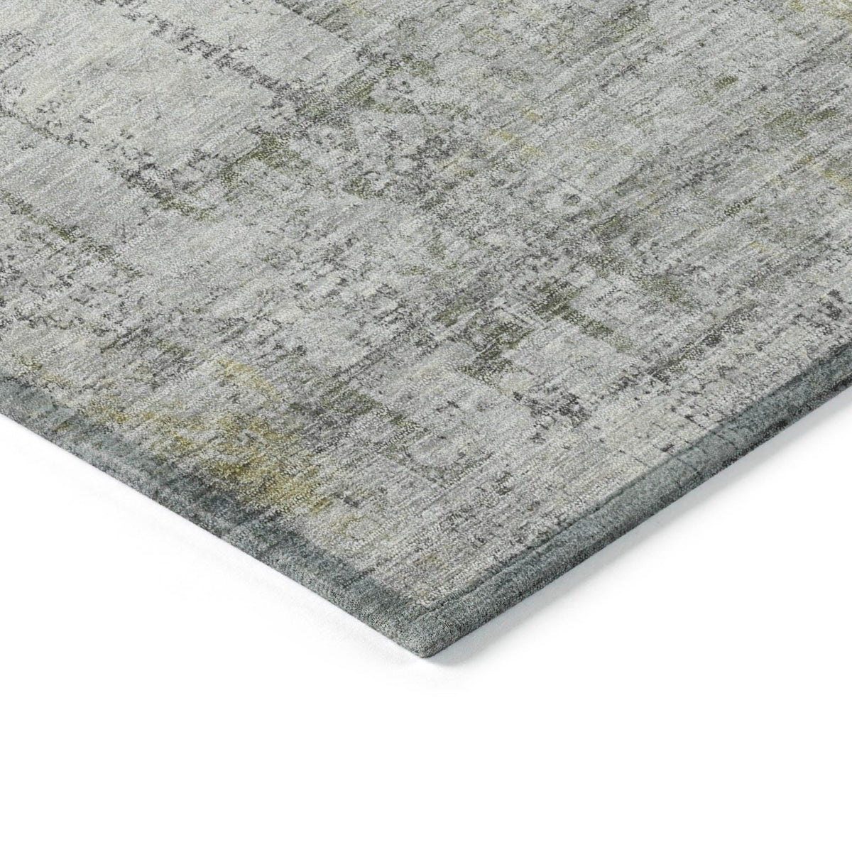 Kaelien Gray Washable Indoor-Outdoor Rug